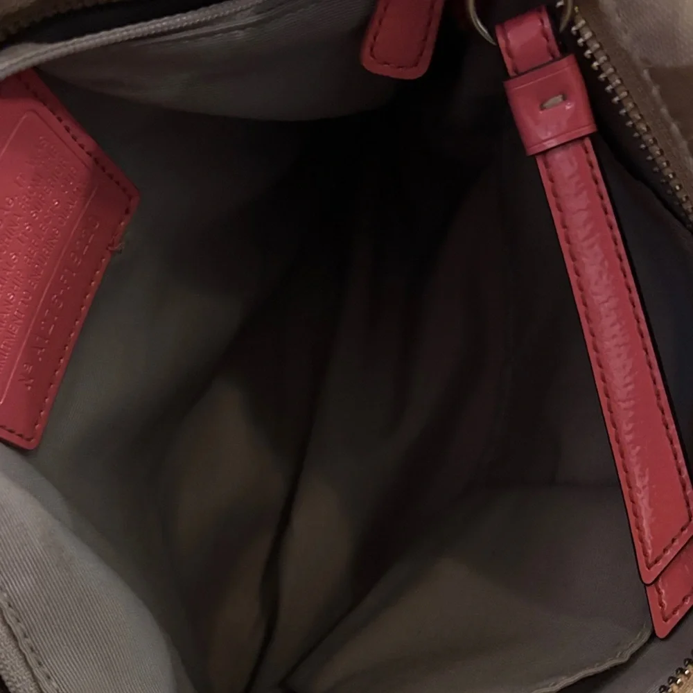 Coach Beige and pink Crossbody Bag